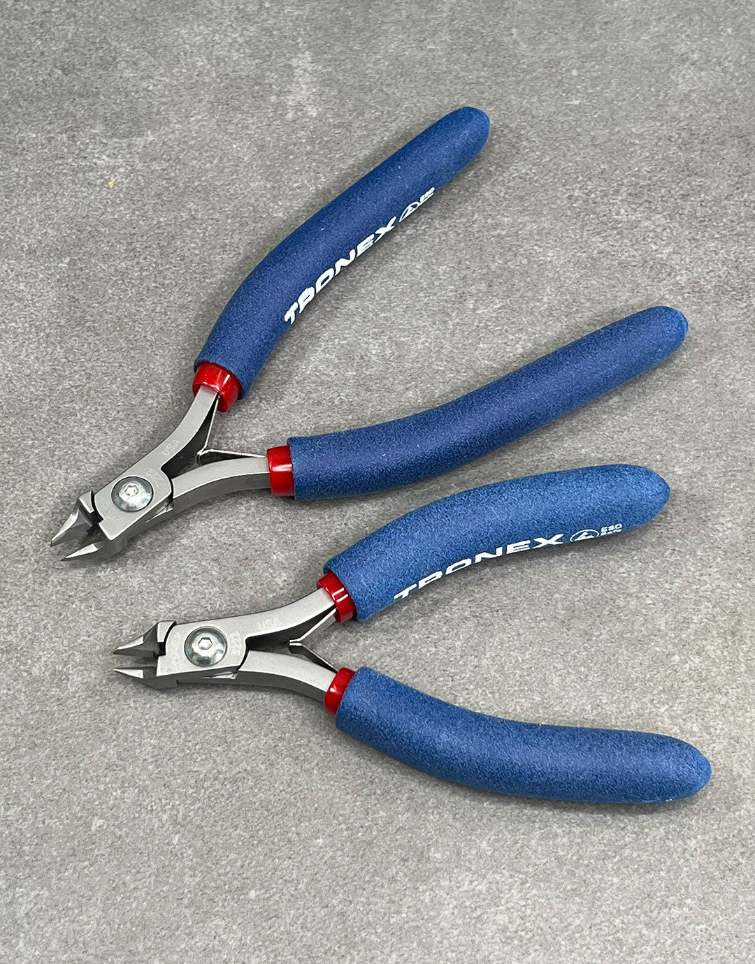 PL3X222 = Tronex 5222 Tapered Head Flush Cutter - Short Handle