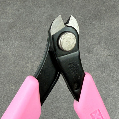 PL42194P = Xuron Hard Wire Cutter with Tapered Head with Pink Handles