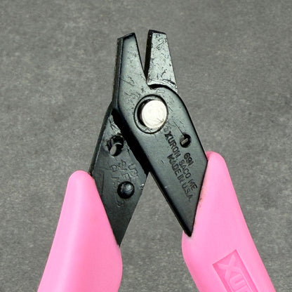 PL4691P = Xuron Double Flush Wire Cutter with Pink Handles