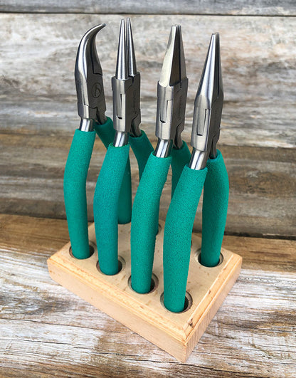 PL6097 = Wubbers Plier Set (4 pcs) with Stand