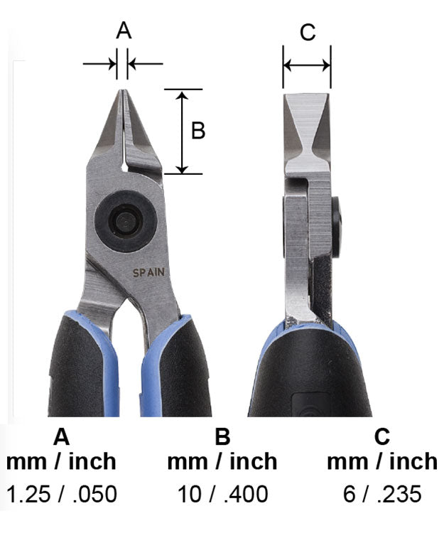 PL7390RX = Lindstrom RX Stubby Straight Flat Nose Pliers (7390RX)