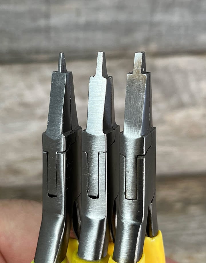 PL744X = Flat Nose Pliers with Narrow Tip = Choose Width