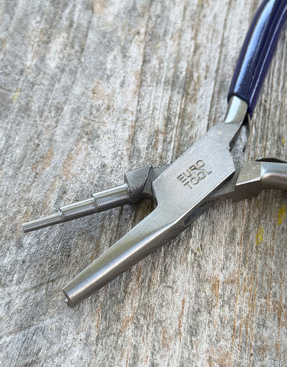PL7480 = Looping Pliers with Stepped Jaw and Concave Jaw by Eurotool