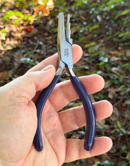 PL7480 = Looping Pliers with Stepped Jaw and Concave Jaw by Eurotool