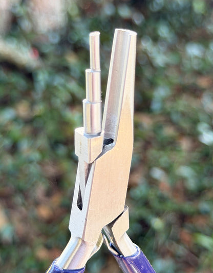 PL7480 = Looping Pliers with Stepped Jaw and Concave Jaw by Eurotool