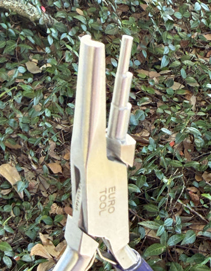 PL7480 = Looping Pliers with Stepped Jaw and Concave Jaw by Eurotool