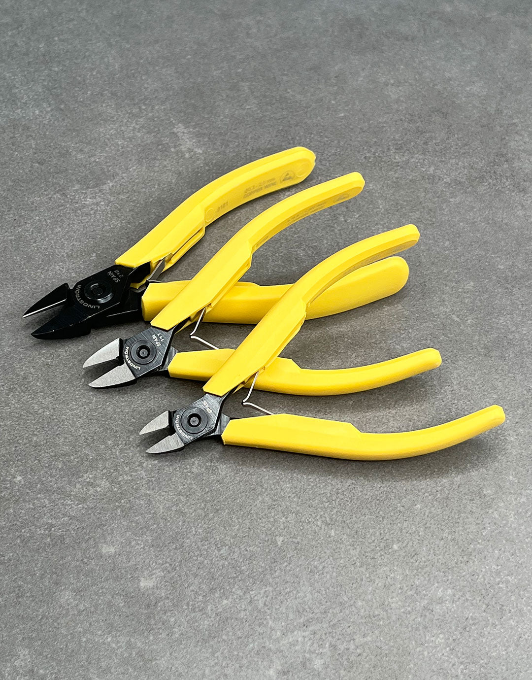 PL814X = Lindstrom Yellow Handle Side Cutters