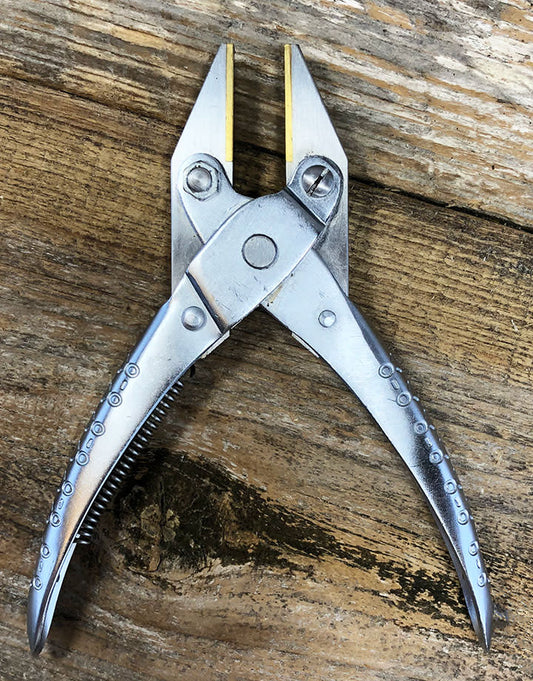 PL8670 = Parallel Pliers with Flat Nose Brass Jaws