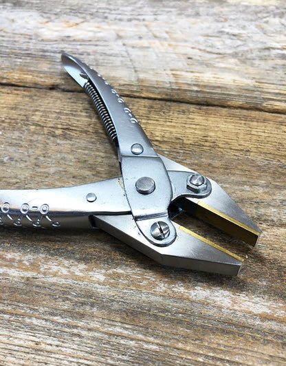 PL8670 = Parallel Pliers with Flat Nose Brass Jaws