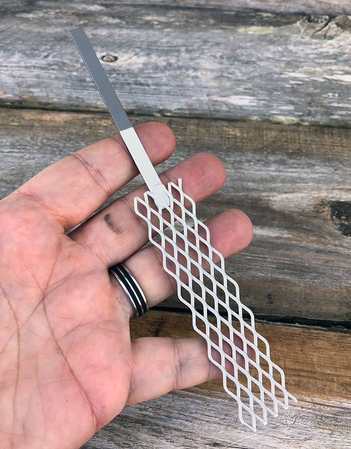 PM322 = Platinized Titanium Mesh Anode 1''x4''
