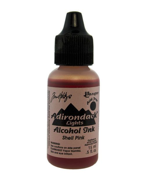 PM4011 = Tim Holtz Adirondack Alcohol Ink Lights SHELL PINK 0.5oz