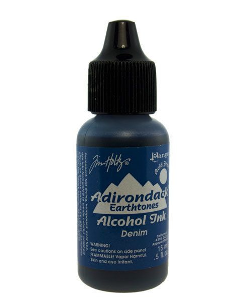 PM4042 = Tim Holtz Adirondack Alcohol Ink Earthtones DENIM 0.5oz