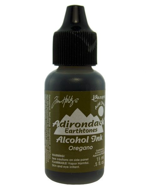 PM4058 = Tim Holtz Adirondack Alcohol Ink Earthtones OREGANO 0.5oz