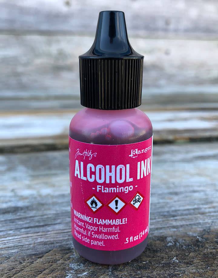 PM4076 = Tim Holtz Adirondack Alcohol Ink FLAMINGO 0.5oz