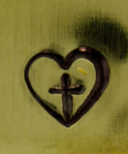 PN5077 = WHIMSICAL DESIGN STAMP - Heart with cross