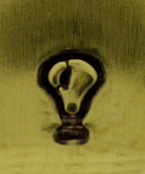 PN5323 = DESIGN STAMP - lightbulb