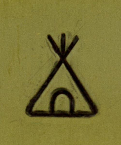 PN5673 = DESIGN STAMP 6mm - teepee