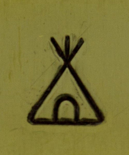 PN5673 = DESIGN STAMP 6mm - teepee