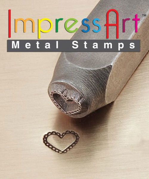 PN6367 = ImpressArt Design Stamp - lace heart 6mm