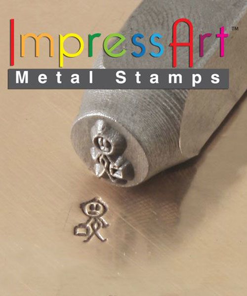 PN6380 = ImpressArt Design Stamp - dad - stick figure 7mm