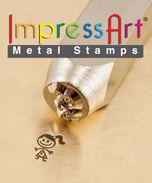 PN6398 = ImpressArt Design Stamp - ''sara'' - stick figure 6mm
