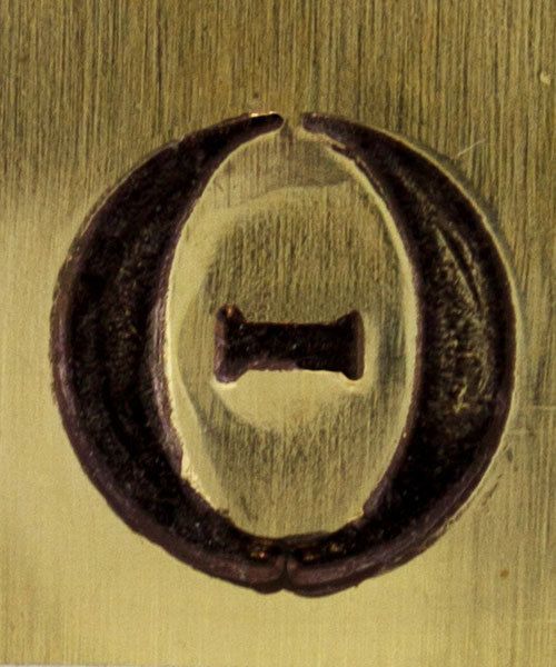 PN6489 = ImpressArt Design Stamp - Greek letter THETA 6mm