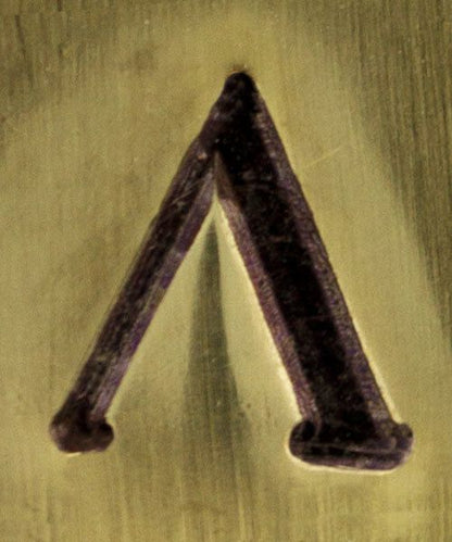 PN6492 = ImpressArt Design Stamp - Greek letter LAMBDA 6mm