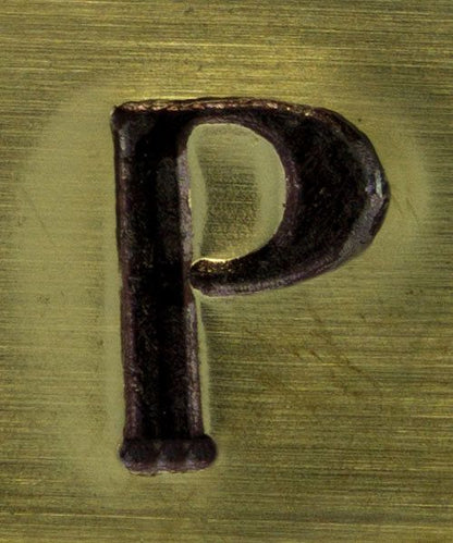 PN6498 = ImpressArt Design Stamp - Greek letter RHO 6mm