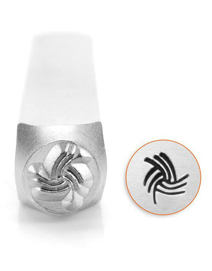 PN6554 = ImpressArt Design Stamp - Angled Line Texture 6mm