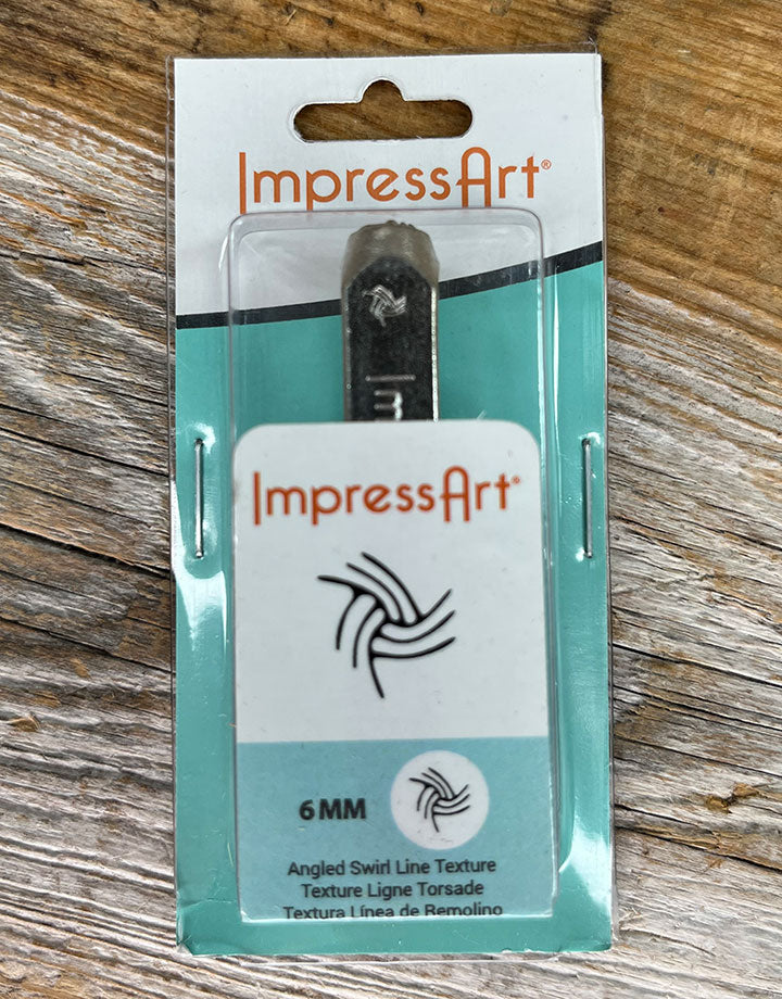 PN6554 = ImpressArt Design Stamp - Angled Line Texture 6mm