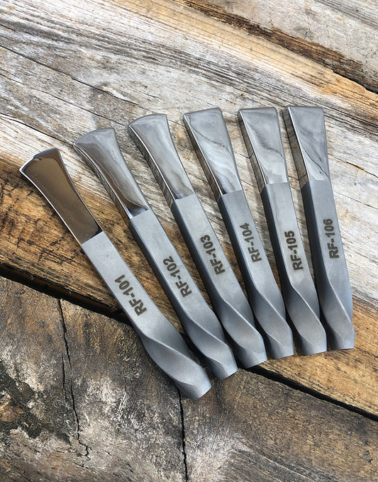 PN8002 = Fretz Large Repousse Fluting Set (6pcs)