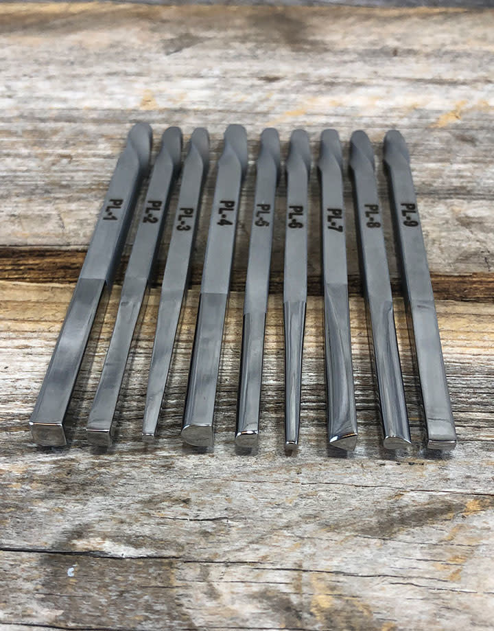 PN8003 = Fretz Planishing Repousse Set (9pcs)
