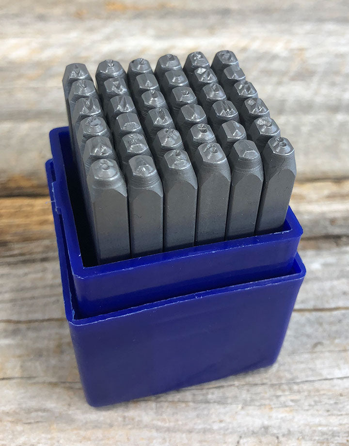 PN953 = Letter Punch Set 0 thru 9 and A thru Z with ''&'' Symbol   3mm Imprint