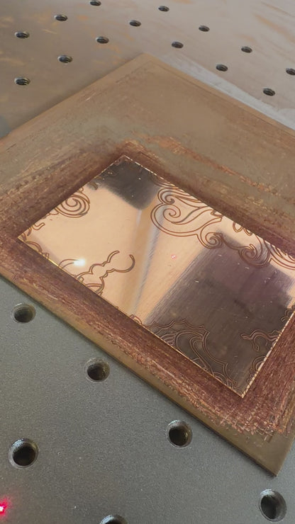 XLP0009 = Doodle 1 Laser Engraved Metal Sheet 3x2" = Textured Jewelry Blank = Copper, Brass & More