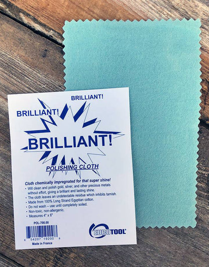 PS261 = Brilliant Polishing Cloth 4'' x 6''