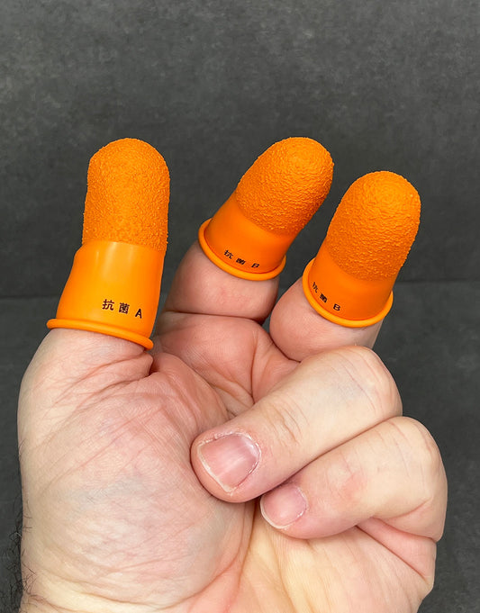 Japanese Rubber Finger Guards (pkg/5) Large (Thumb=A) PS500A