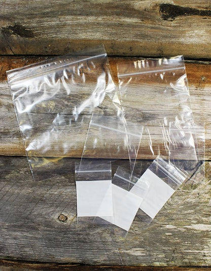 Recloseable Plastic Bags (Choose Size)