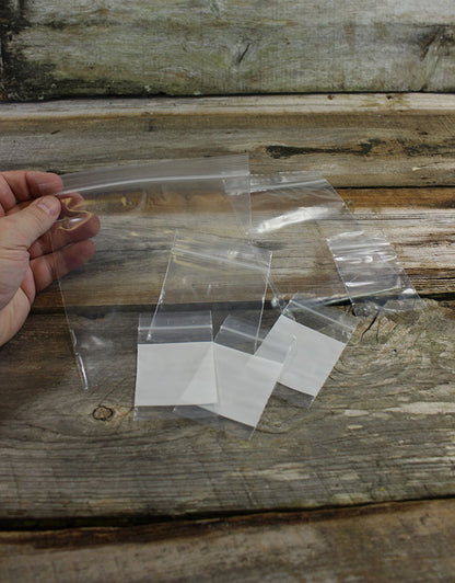 Recloseable Plastic Bags (Choose Size)