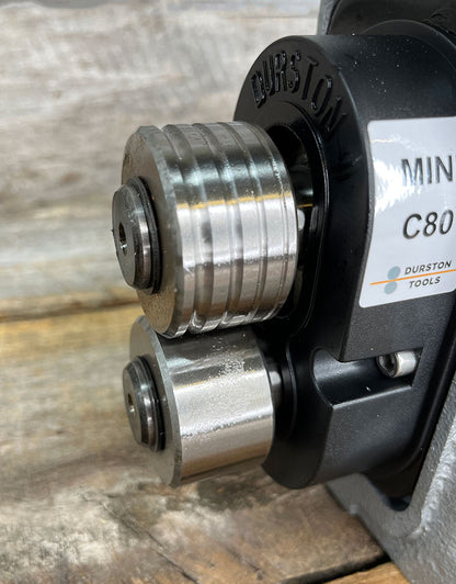 RM1001 = Mini C80E Combo Rolling Mill with Extentions by Durston
