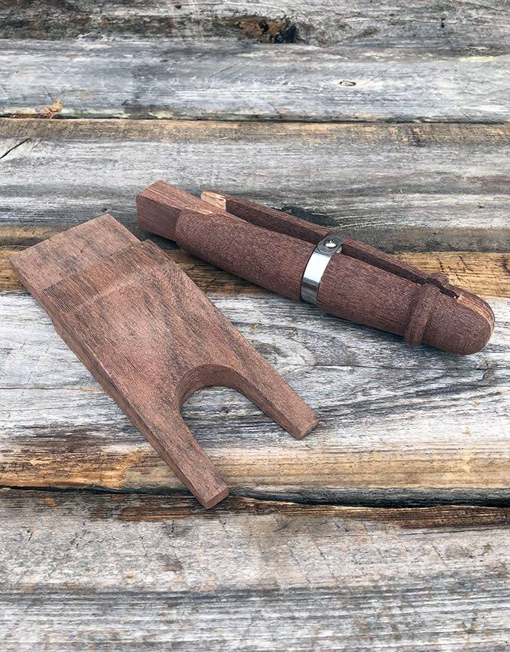 RN6531 = Mahogany Ring Clamp with Custom Bench Pin