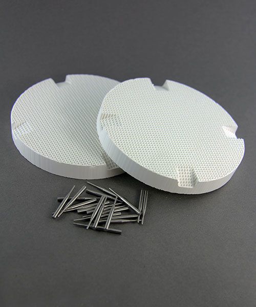 SO4446 = Mini Honeycomb Soldering Board - (2 Boards with Small Holes & Metal Pins)