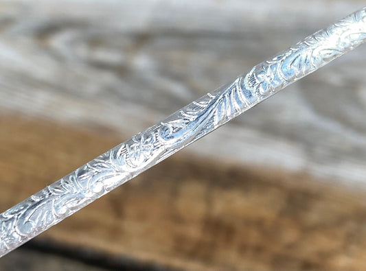 SPW02 = Pattern Wire Sterling Silver (Inch) 4.14 x 1.37mm