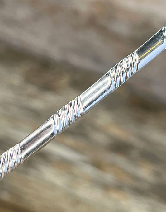 SPW04 = Pattern Wire Sterling Silver (Inch) 3.9 x 1.4mm