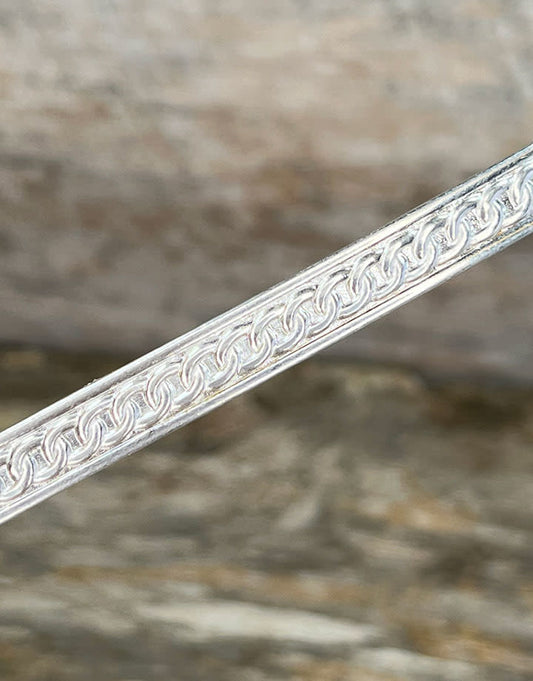 SPW05 = Pattern Wire Sterling Silver (Inch) 7.8 x 1.3mm