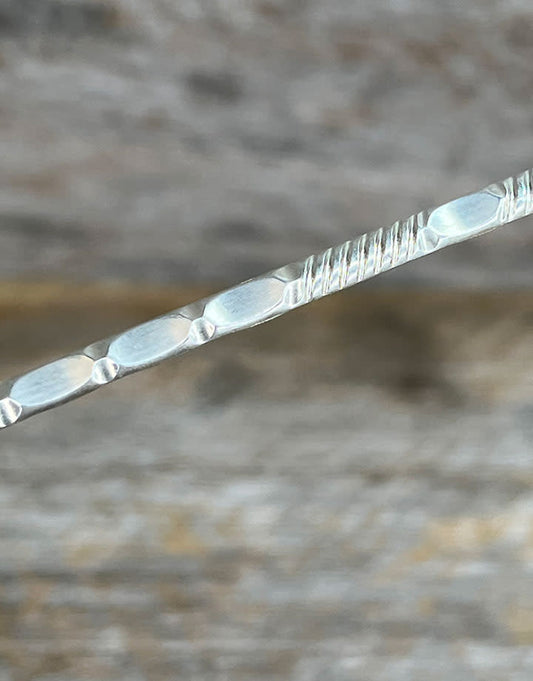 SPW16 = Pattern Wire Sterling Silver (Inch) 3.8 x 1.2mm