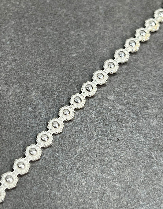 SPW24 = Sterling Silver "Bali" Berry Wire (Inch) 4x1.3mm