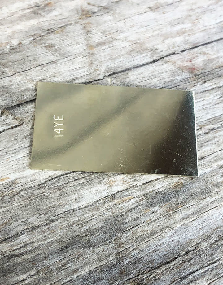 SR14YE = Solder 14kt Repair Yellow Easy