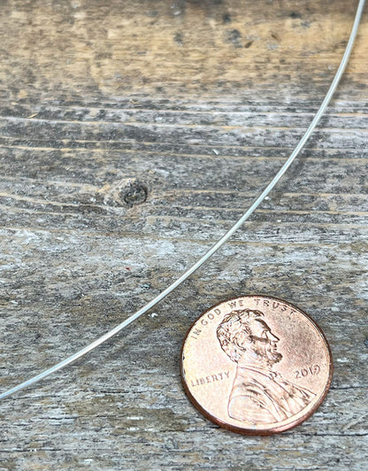 SRW = Sterling Silver Dead Soft Round Wire (per foot)