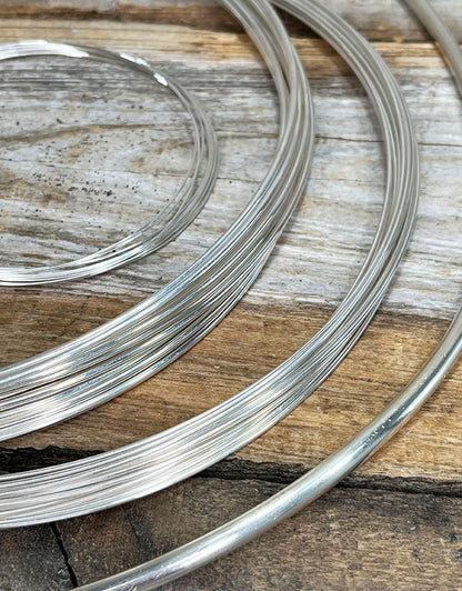SRW = Sterling Silver Dead Soft Round Wire (per foot)