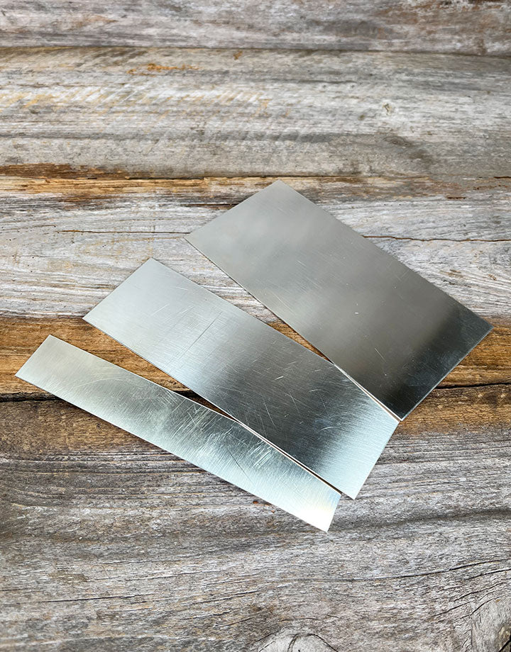 SSXX = Flat Sterling Silver Dead Soft Sheet